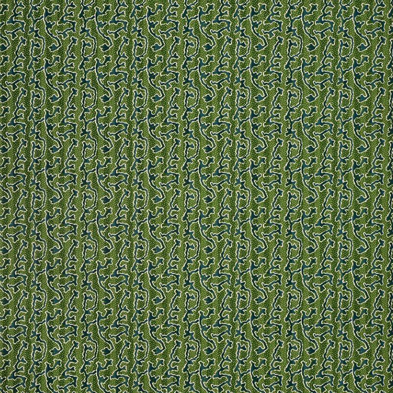 Schumacher Corail Velvet Emerald Fabric