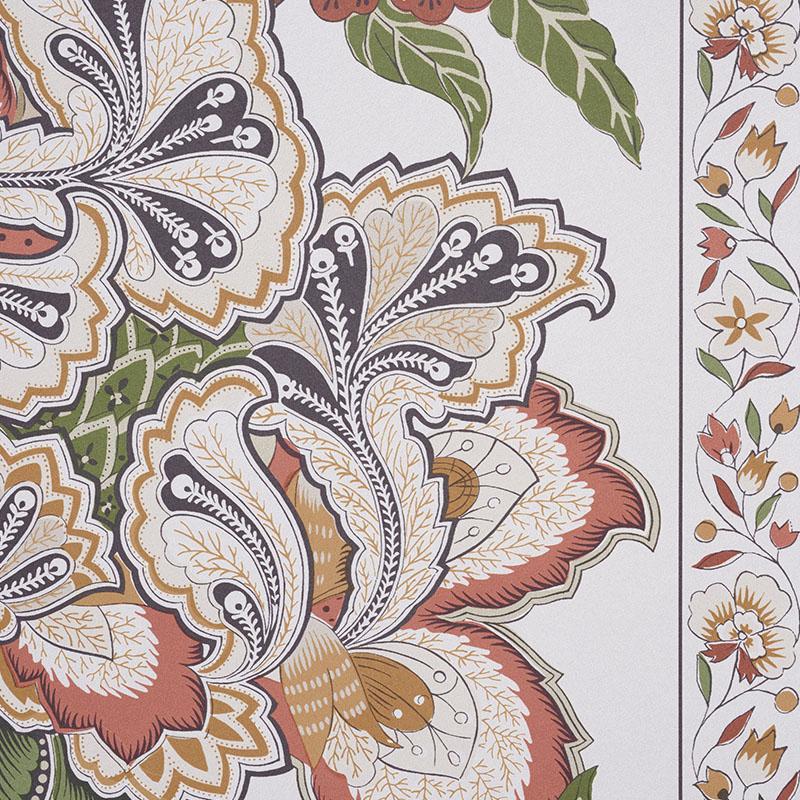 Schumacher Anjou Stripe Saffron Wallpaper