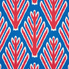 Schumacher Bodhi Tree Blue & Red Fabric