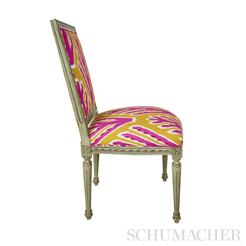 Schumacher Bodhi Tree Yellow & Pink Fabric