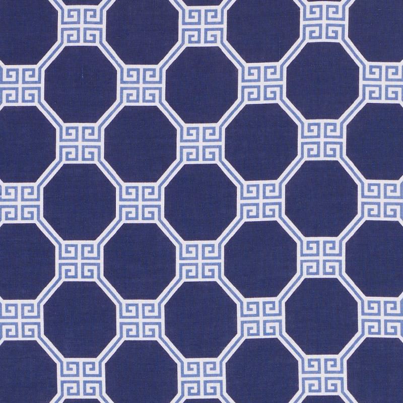 Schumacher Octavia Blue Fabric
