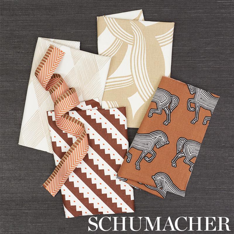 Schumacher Faubourg Brown Fabric