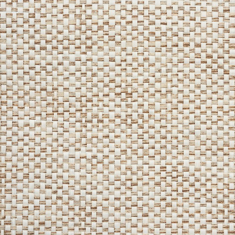 Schumacher Tonal Paperweave Natural Wallpaper