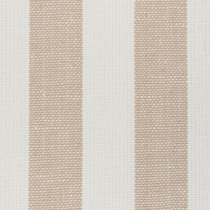 Schumacher Linen Stripe Sand Wallpaper