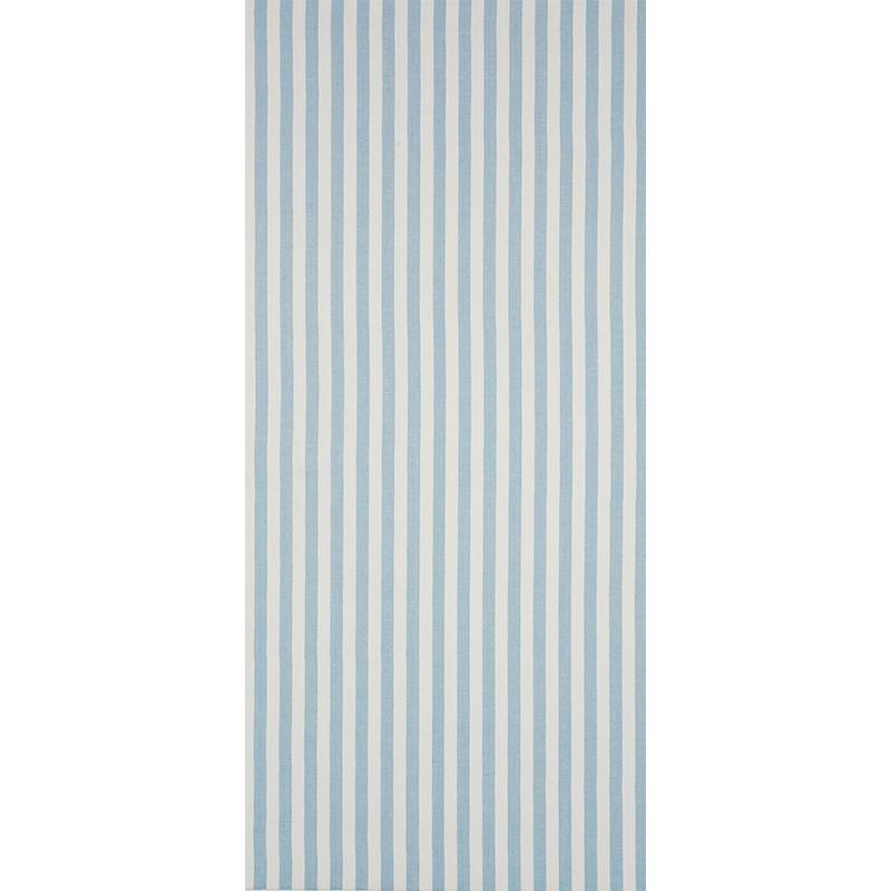 Schumacher Linen Stripe Sky Wallpaper