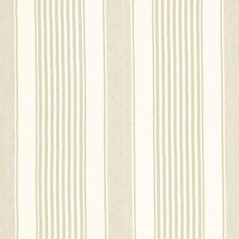 Schumacher Summerville Linen Stripe Dune Fabric