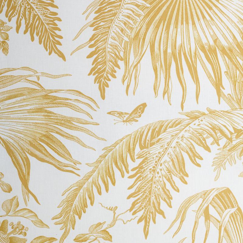 Schumacher Toile Tropique Gold Fabric