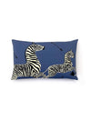 Scalamandre Zebras Lumbar - Denim Pillow