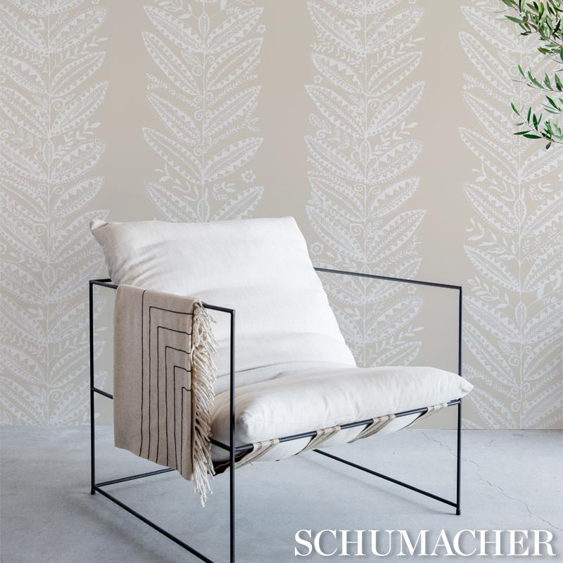 Schumacher Eland Natural Wallpaper