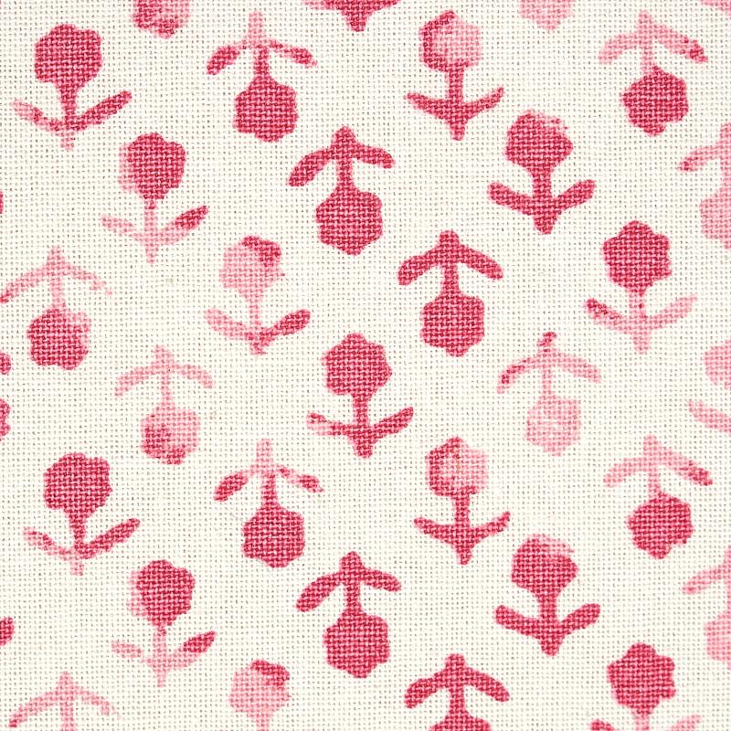 Schumacher Beatriz Handprint Pink Fabric