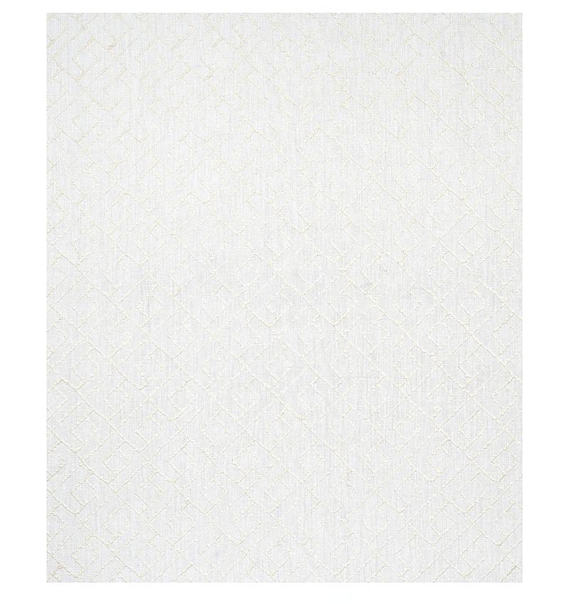 Schumacher Durant Embroidery Ivory Fabric
