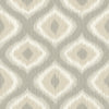 A-Street Prints Abra Taupe Ogee Wallpaper