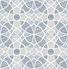 A-Street Prints Zazen Blue Geometric Wallpaper