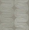 A-Street Prints Zephyr Brown Abstract Stripe Wallpaper