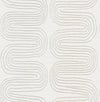 A-Street Prints Zephyr Grey Abstract Stripe Wallpaper