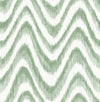 A-Street Prints Bargello Green Faux Grasscloth Wave Wallpaper