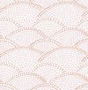 A-Street Prints Bennett Pink Dotted Scallop Wallpaper