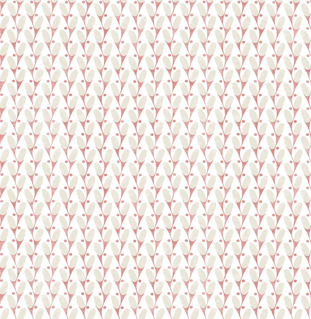 A-Street Prints Landon Abstract Geometric Pink Wallpaper
