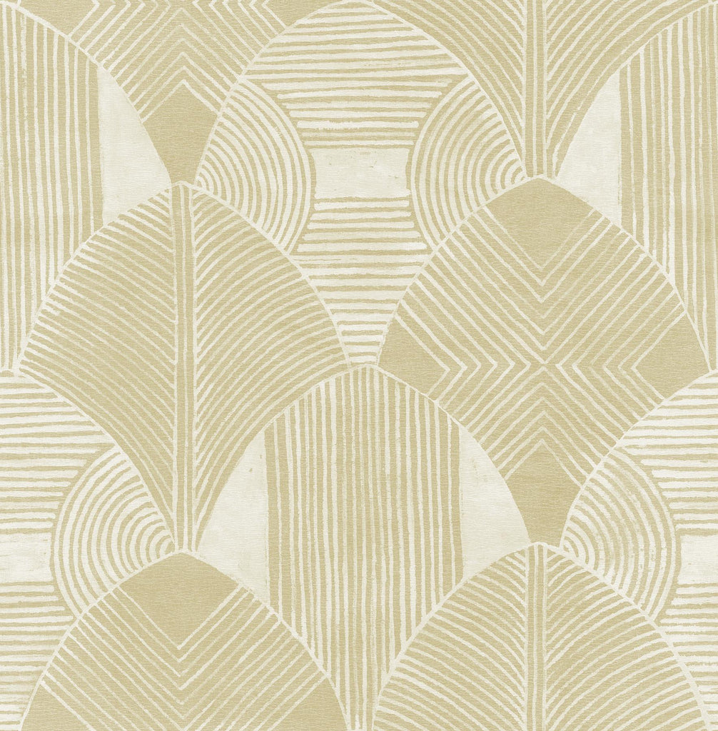 A-Street Prints Westport Geometric Coffee Wallpaper