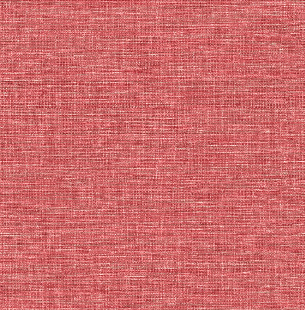 A-Street Prints Exhale Woven Texture Coral Wallpaper