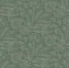 A-Street Prints Lei Green Etched Leaves Wallpaper