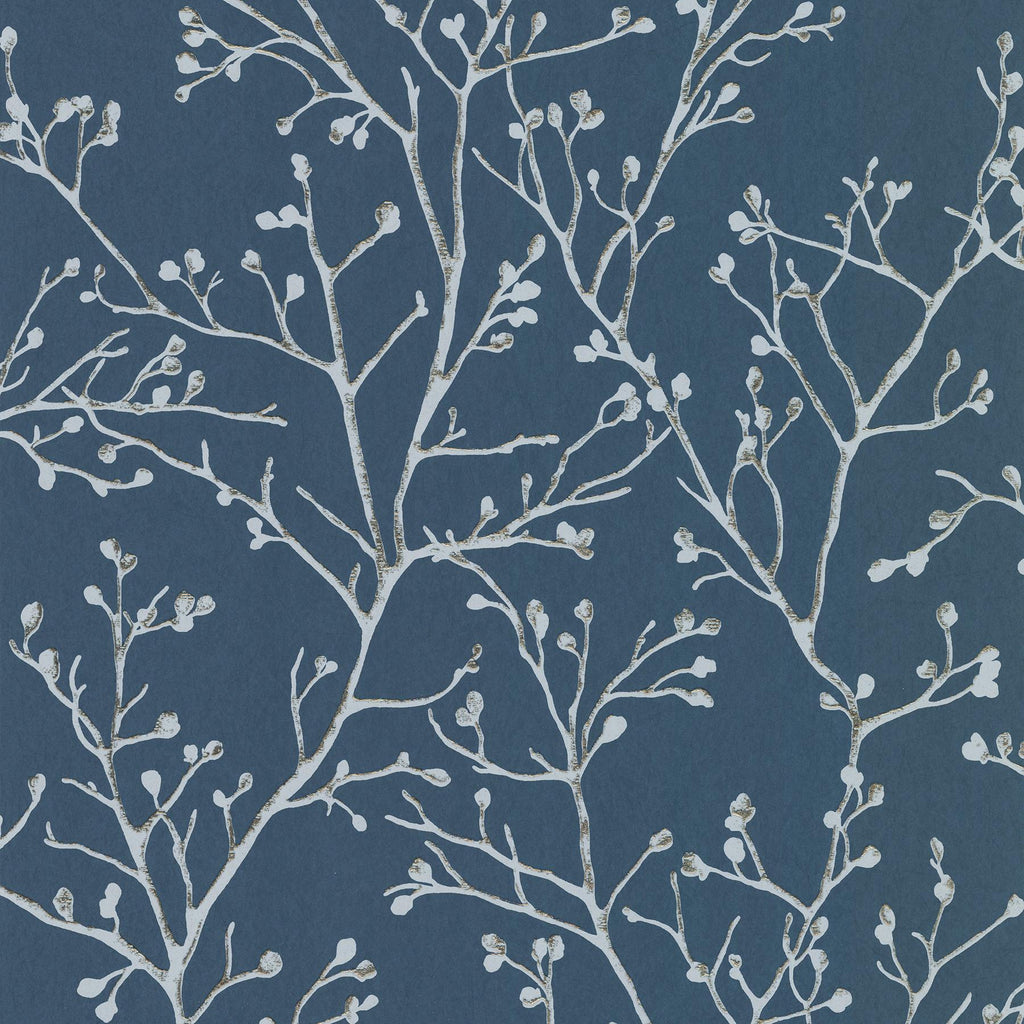 A-Street Prints Koura Budding Branches Sapphire Wallpaper