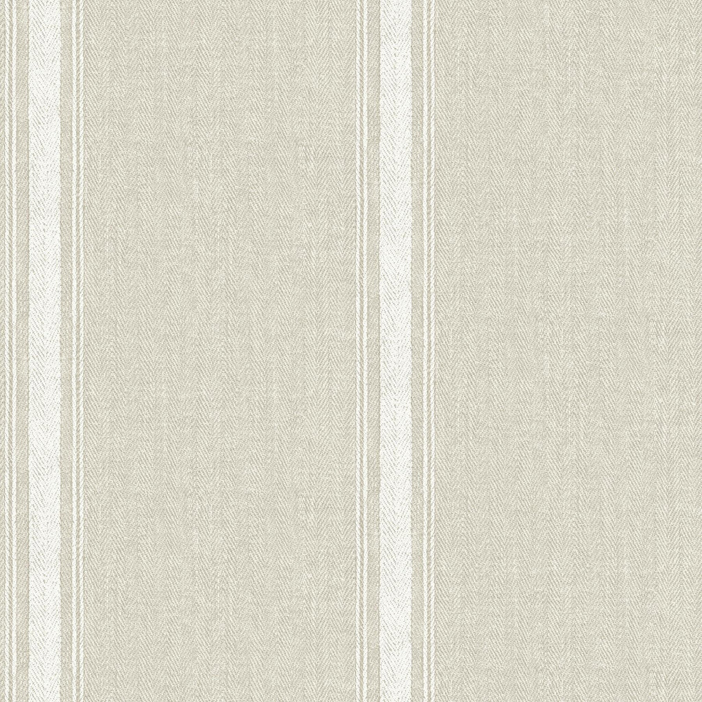 Brewster Home Fashions Linette Light Grey Fabric Stripe Wallpaper