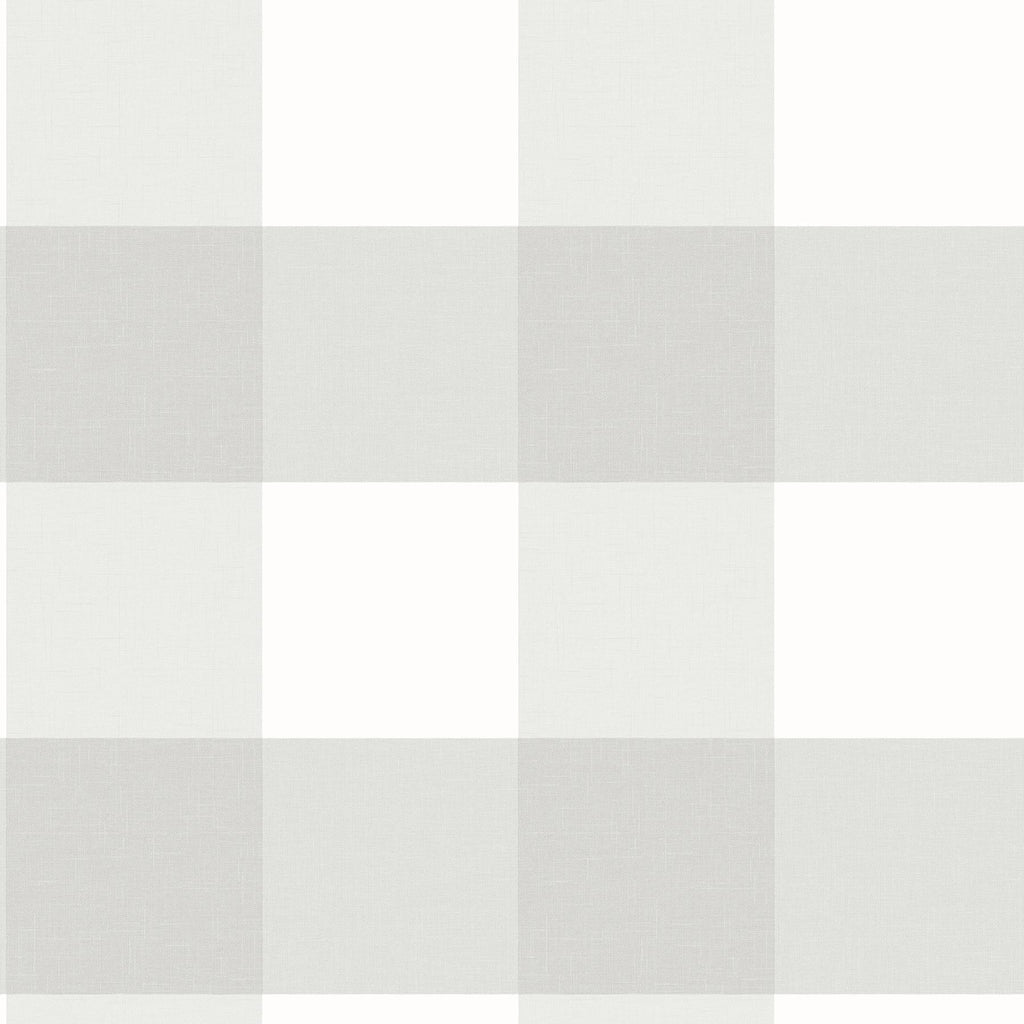Brewster Home Fashions Amos Light Grey Gingham Wallpaper