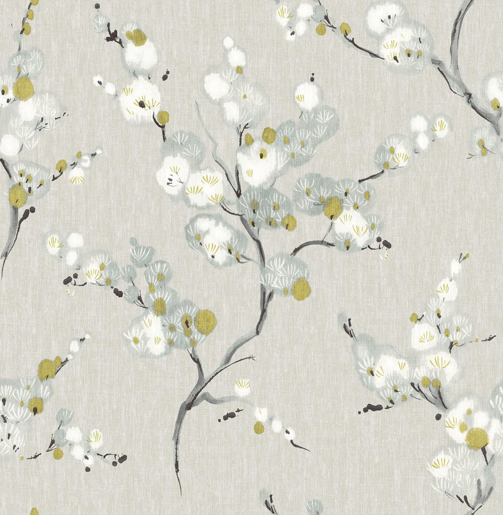 Brewster Home Fashions Bliss Blue Floral Wallpaper