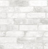 Brewster Home Fashions Bushwick Off-White Reclaimed Bricks Wallpaper