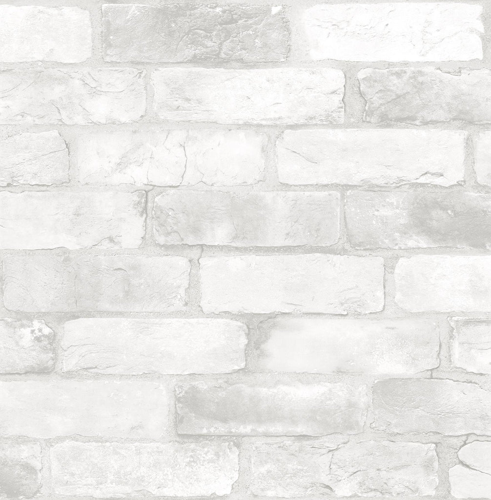 Brewster Home Fashions Bushwick Reclaimed Bricks Off-White Wallpaper