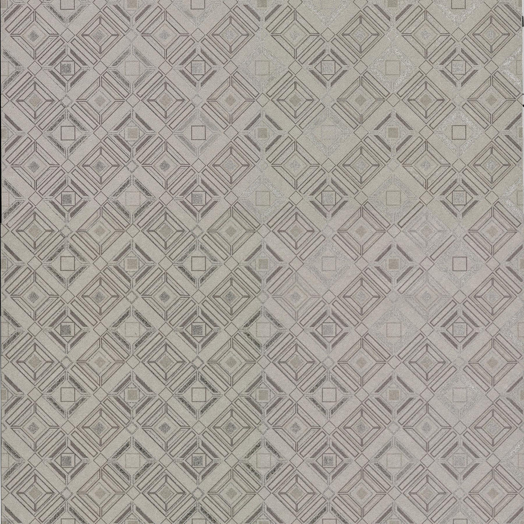 Brewster Home Fashions Sonic Geometric Light Grey Wallpaper