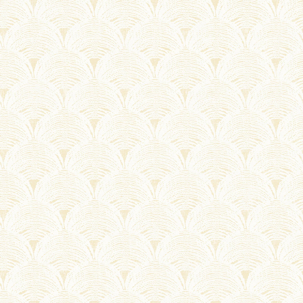 Brewster Home Fashions Santiago Scalloped Yellow Wallpaper