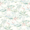 Brewster Home Fashions Lagoon Teal Scenic Island Wallpaper