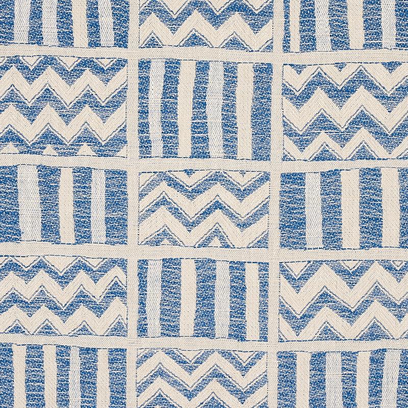 Schumacher Kudu Blue Fabric