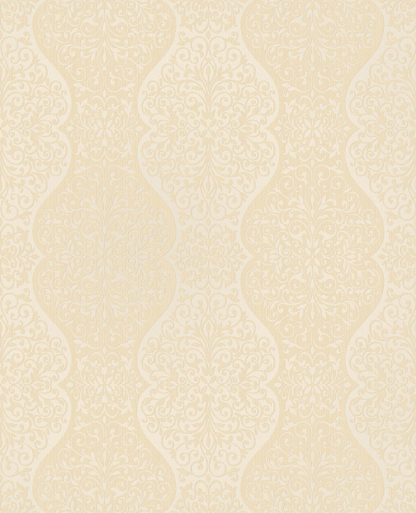 Brewster Home Fashions Cadence Gold Scroll Gliver Wallpaper