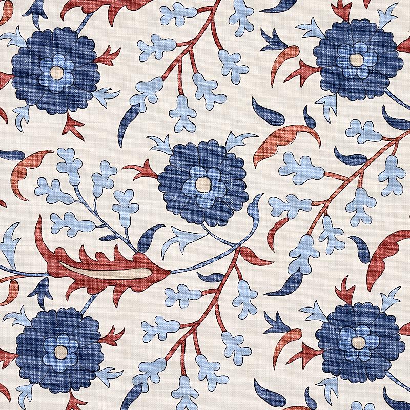 Schumacher Floralia Parchment Fabric