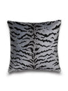 Scalamandre Tigre Silver & Black Pillow