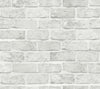 York Stretcher Brick Peel And Stick Light Gray Wallpaper