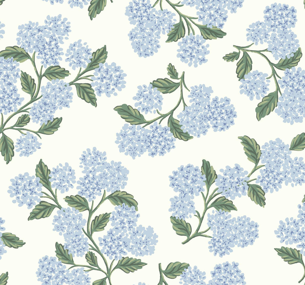 Rifle Paper Co. Hydrangea Blue/White Wallpaper