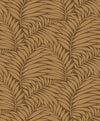 Brewster Home Fashions Myfair Brown Leaf Wallpaper