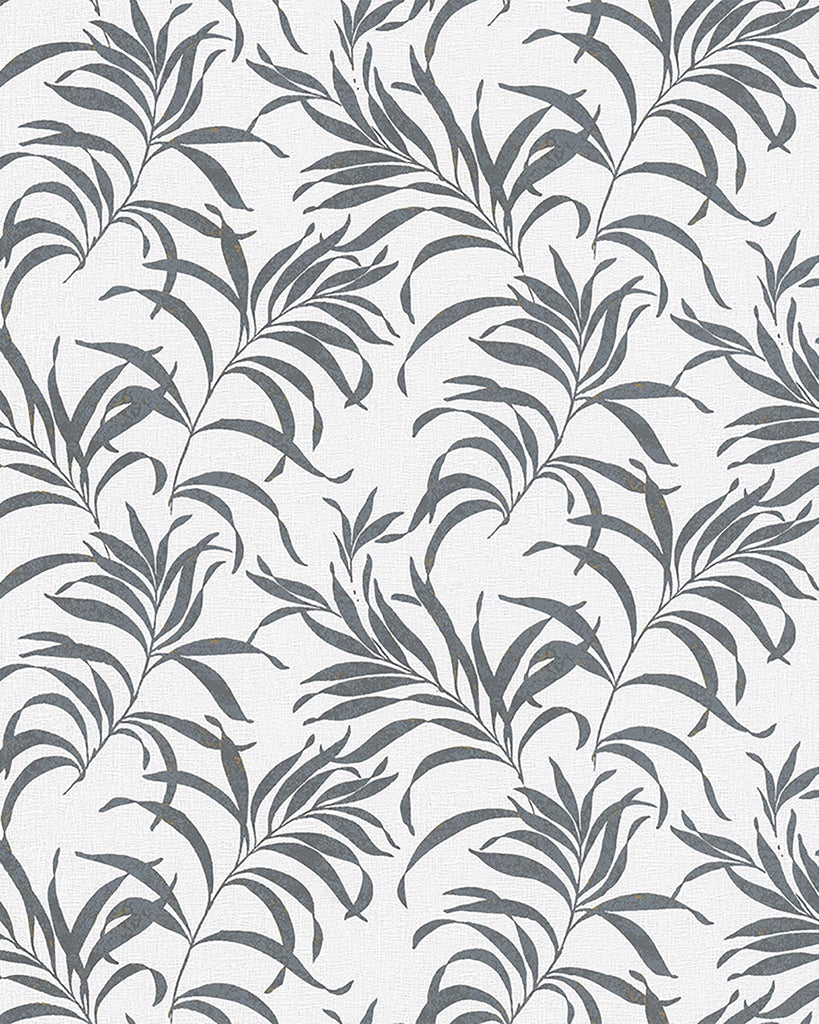 Brewster Home Fashions Valentina Leaf Grey Wallpaper