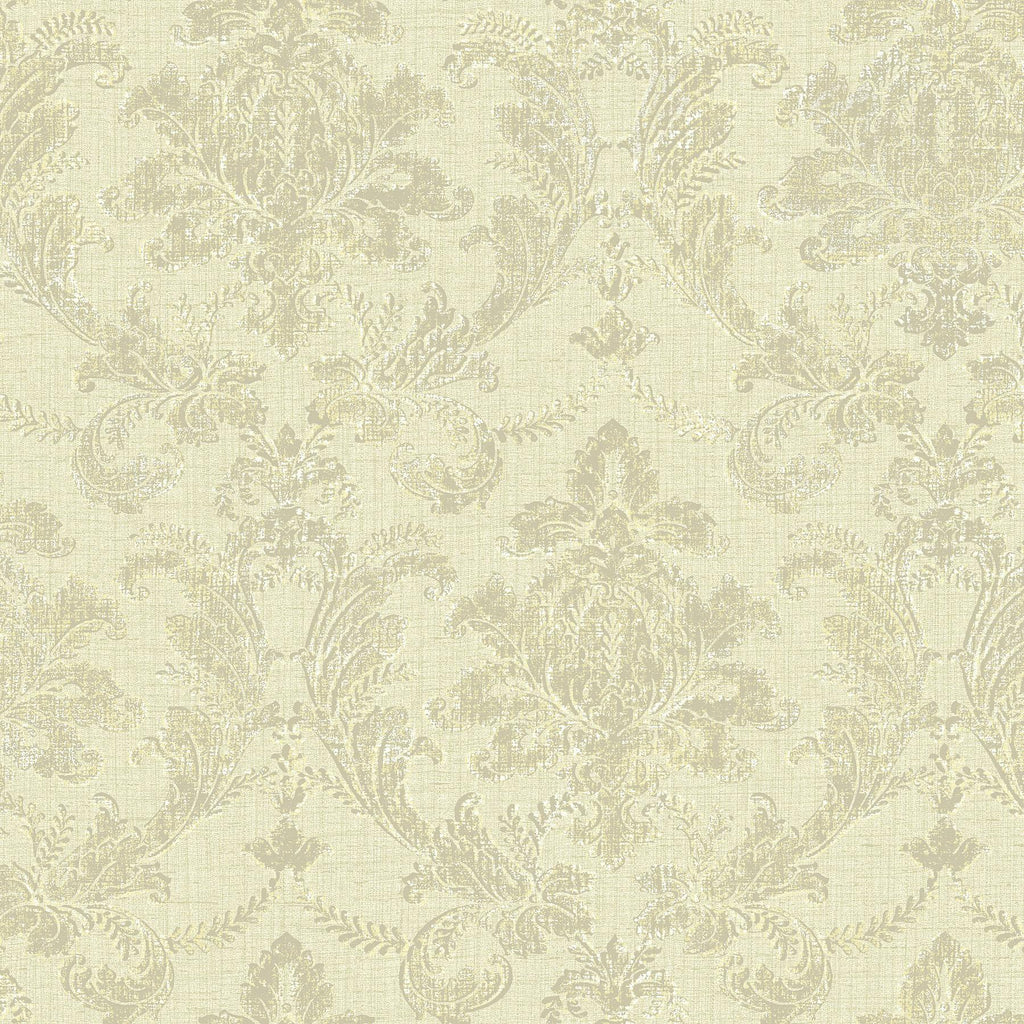 Brewster Home Fashions Textured Damask Linen Wallpaper