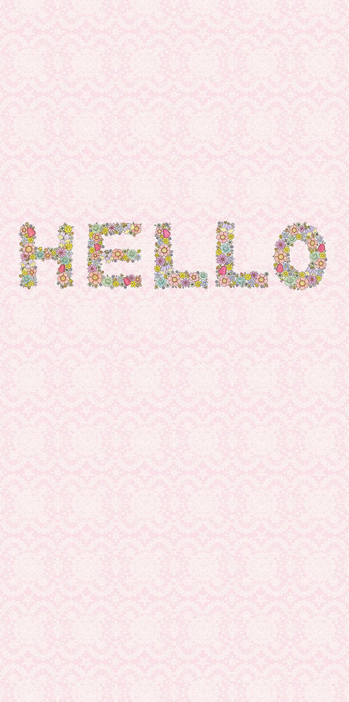 Brewster Home Fashions You Had Me At Hello Wall Mural Pink Wallpaper