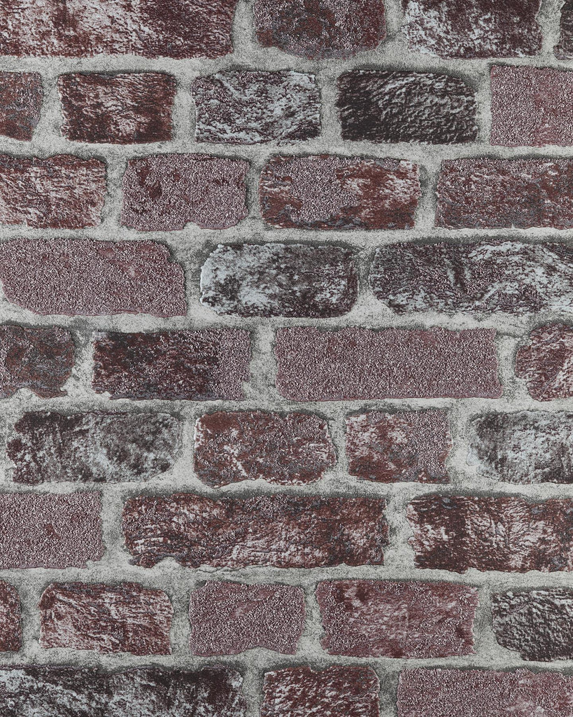 Brewster Home Fashions Baker Street Red Brick Wallpaper