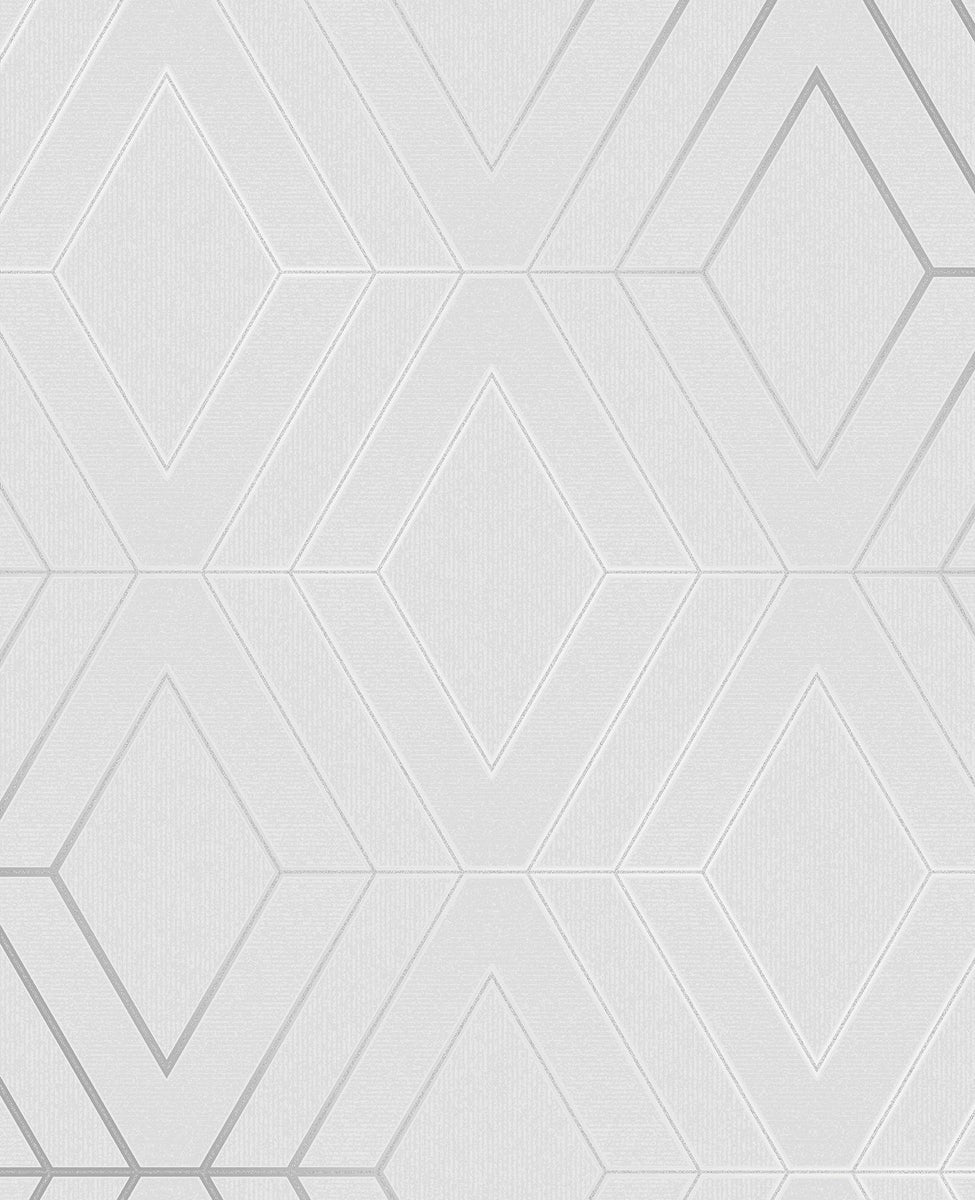 Brewster Home Fashions Adaline Light Grey Geometric Wallpaper