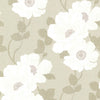 Brewster Home Fashions Leala Wheat Modern Floral Wallpaper