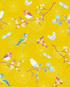 Brewster Home Fashions Marit Mustard Bird Wallpaper