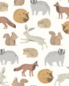 Brewster Home Fashions Mickel Brown Animals Wallpaper