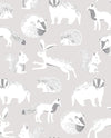 Brewster Home Fashions Mickel Neutral Animals Wallpaper